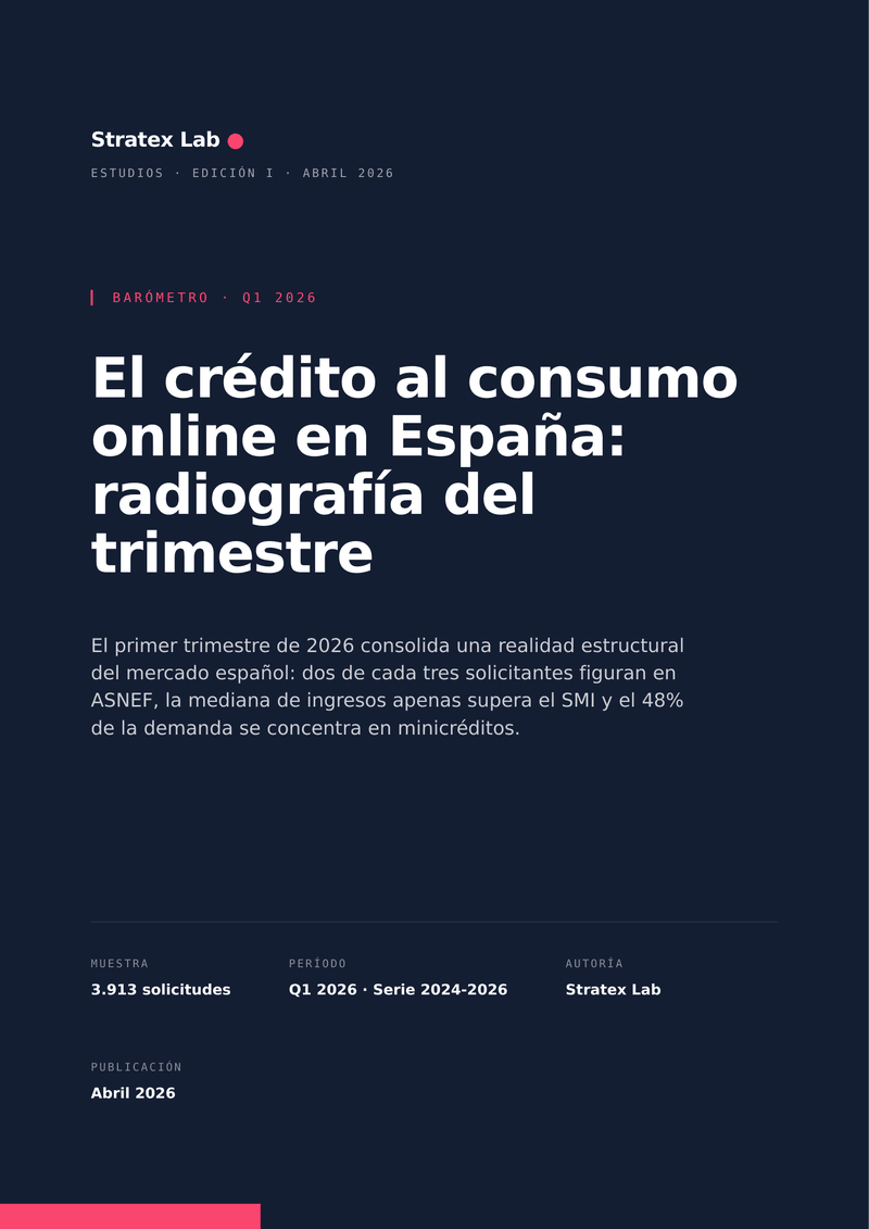 Portada del Barómetro Stratex Lab Q1 2026