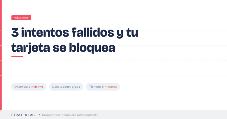 Causa 106 tarjeta denegada: PIN incorrecto, cómo desbloquear (2026)