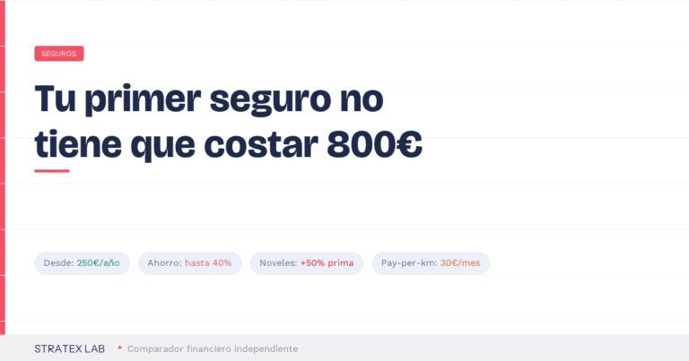 Seguro de coche para conductor novel: cómo pagar menos (2026)